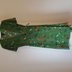 Forever 21 Floral Print Wrap Dress!  TRUE wrap dress. Size L.